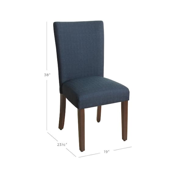 Classic Parsons Navy Blue Upholstered Dining Chair