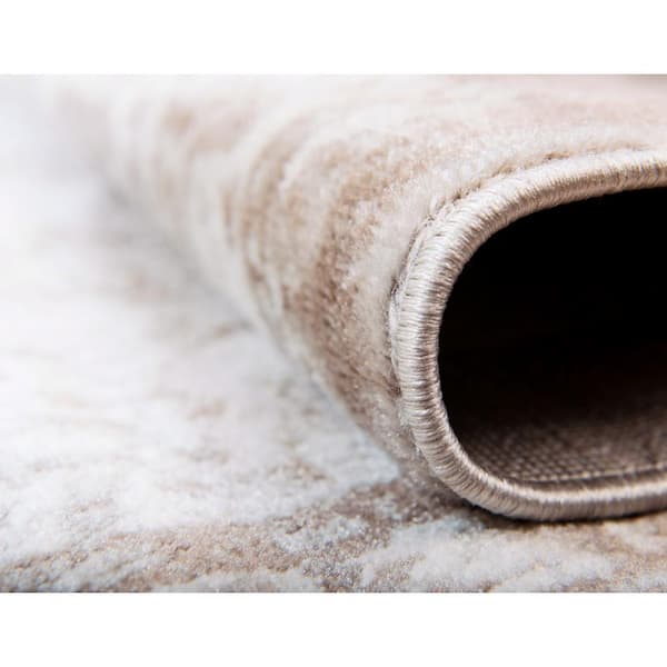 Sofia Salle Garnier Beige 9 ft. x 12 ft. Medallion Area Rug