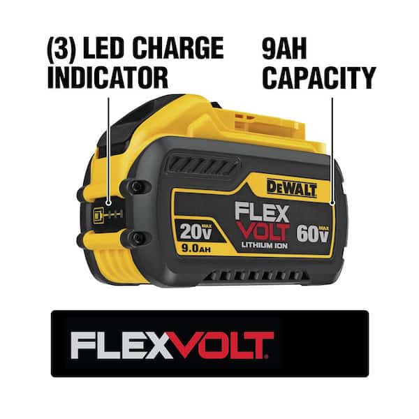 FLEXVOLT 60V MAX Cordless Brushless Reciprocating Saw with (1) FLEXVOLT 9.0Ah Battery
