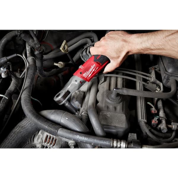 M12 FUEL 12V Lithium-Ion Brushless Cordless Stubby 3/8 in. Impact Wrench & 3/8 in. Ratchet with two 3.0 Ah Batteries