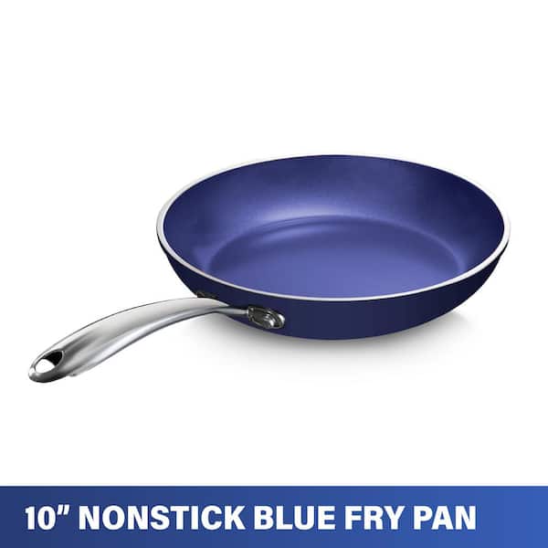 Classic Blue 10 in. Aluminum Ultra-Durable Non-Stick Diamond Infused Round Fry Pan