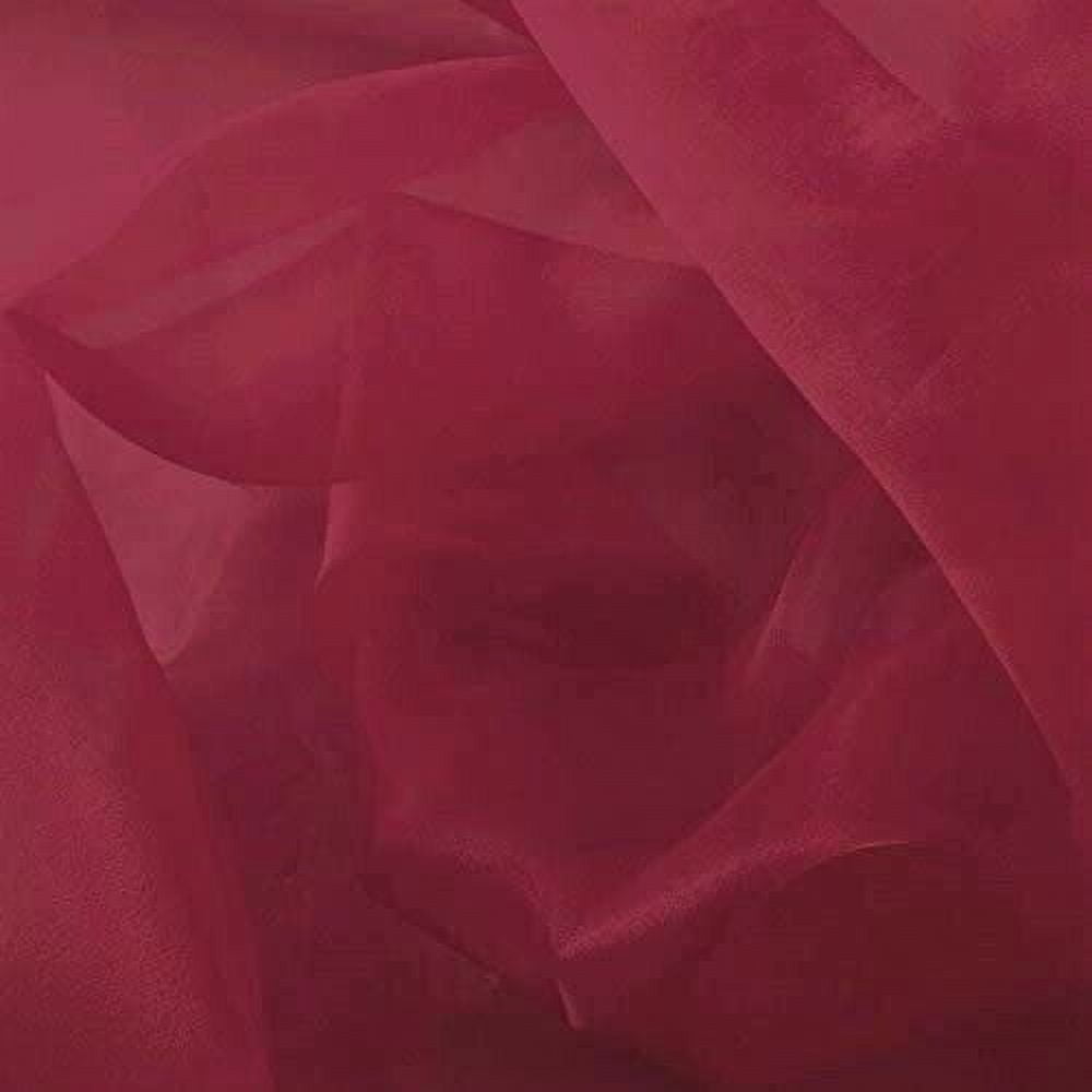 S18 BURGUNDY 1 Piece Solid Faux Silk Rod Pocket Stylish STRAIGHT WINDOW VALANCE 55