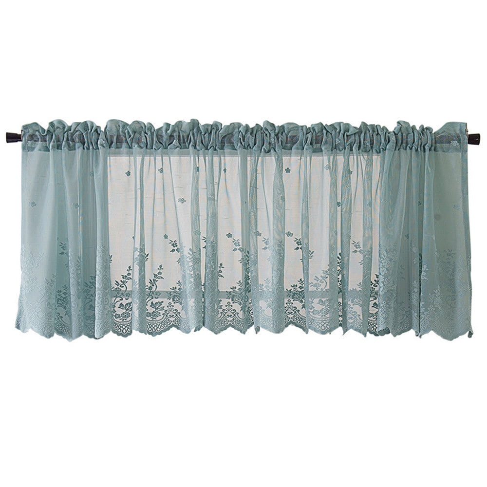 Floleo Clearance Waffle Woven Textured Valance for Bathroom Water Repellent Window Covering