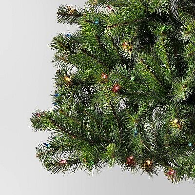 6.5' Pre-lit Alberta Spruce Artificial Christmas Tree Multicolor Lights -
