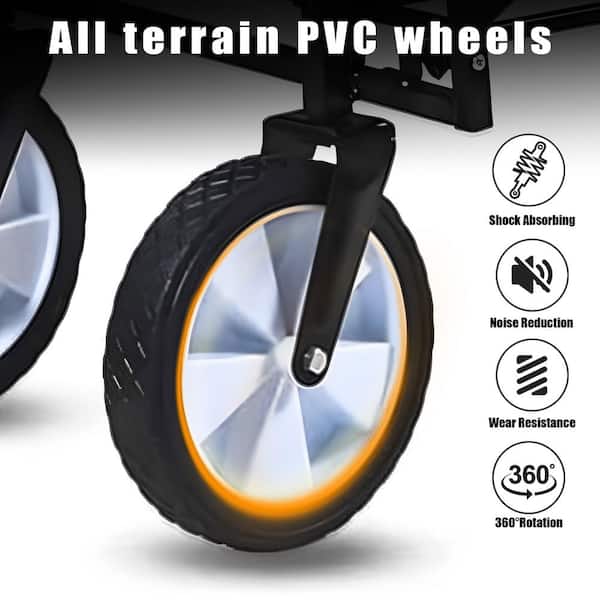 4 cu. ft. Fabric Garden Cart in Navy Blue