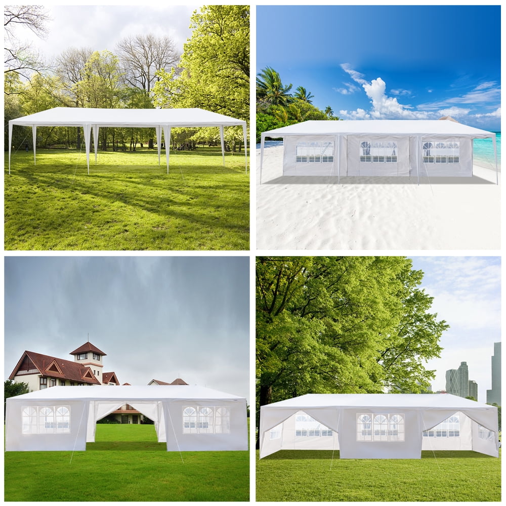 Zimtown 10x30ft Party Patio Tent Canopy Gazebo Pavilion Event Canopies(8 sides)