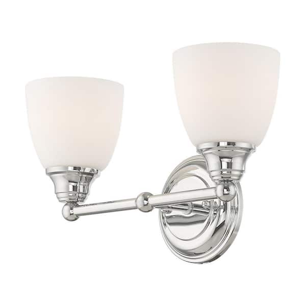 Beaumont 2 Light Polished Chrome Bath Vanity