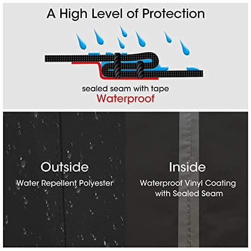 Griddle Cover for Blackstone 28 Inch Grill, Flat Top Cooking Station Grill Cover with Sealed Seam, Outdoor Heavy Duty Waterproof Grill Cover, Includes Support Pole to Prevent Water Pooling