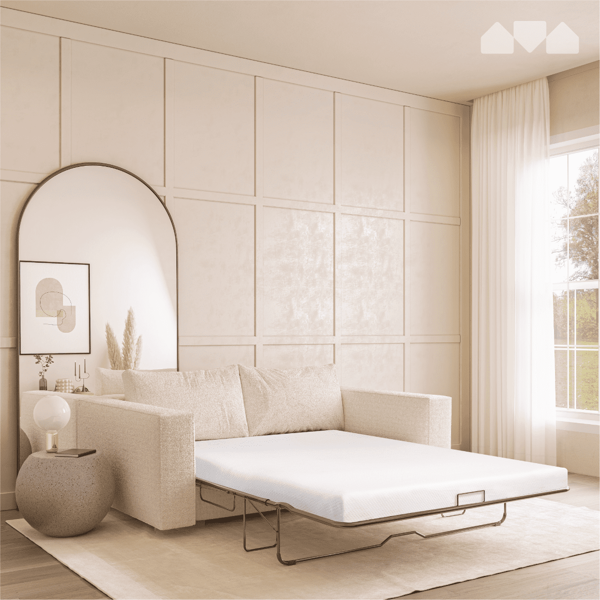 4.5-Inch Memory Foam Replacement Mattress for Full Size Sleeper Sofa and Couch Beds (Sofa Not Included) - Full