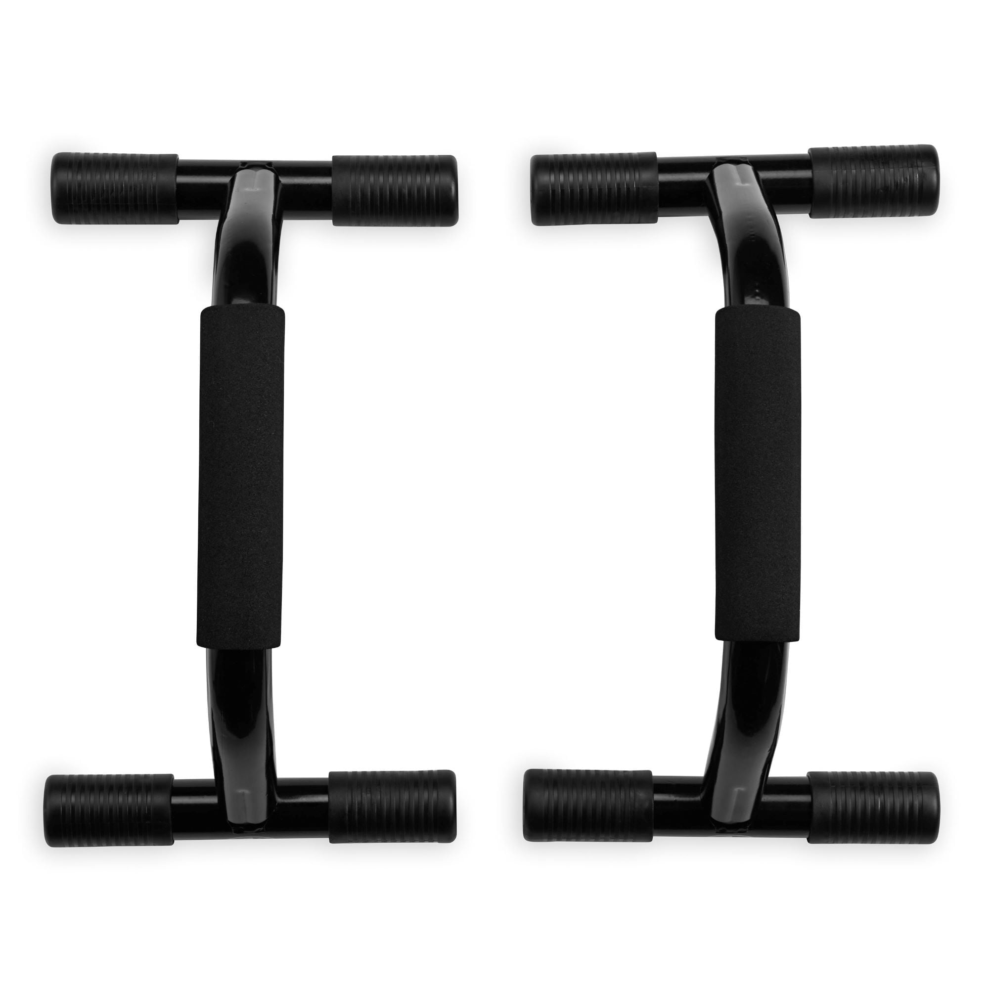 Athletic Works Push-up Bars, Pair, Sturdy Push-up Stands, Black