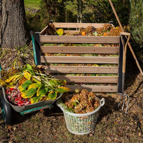 Haven 4 ft. x 4 ft. Cedar Compost Bin