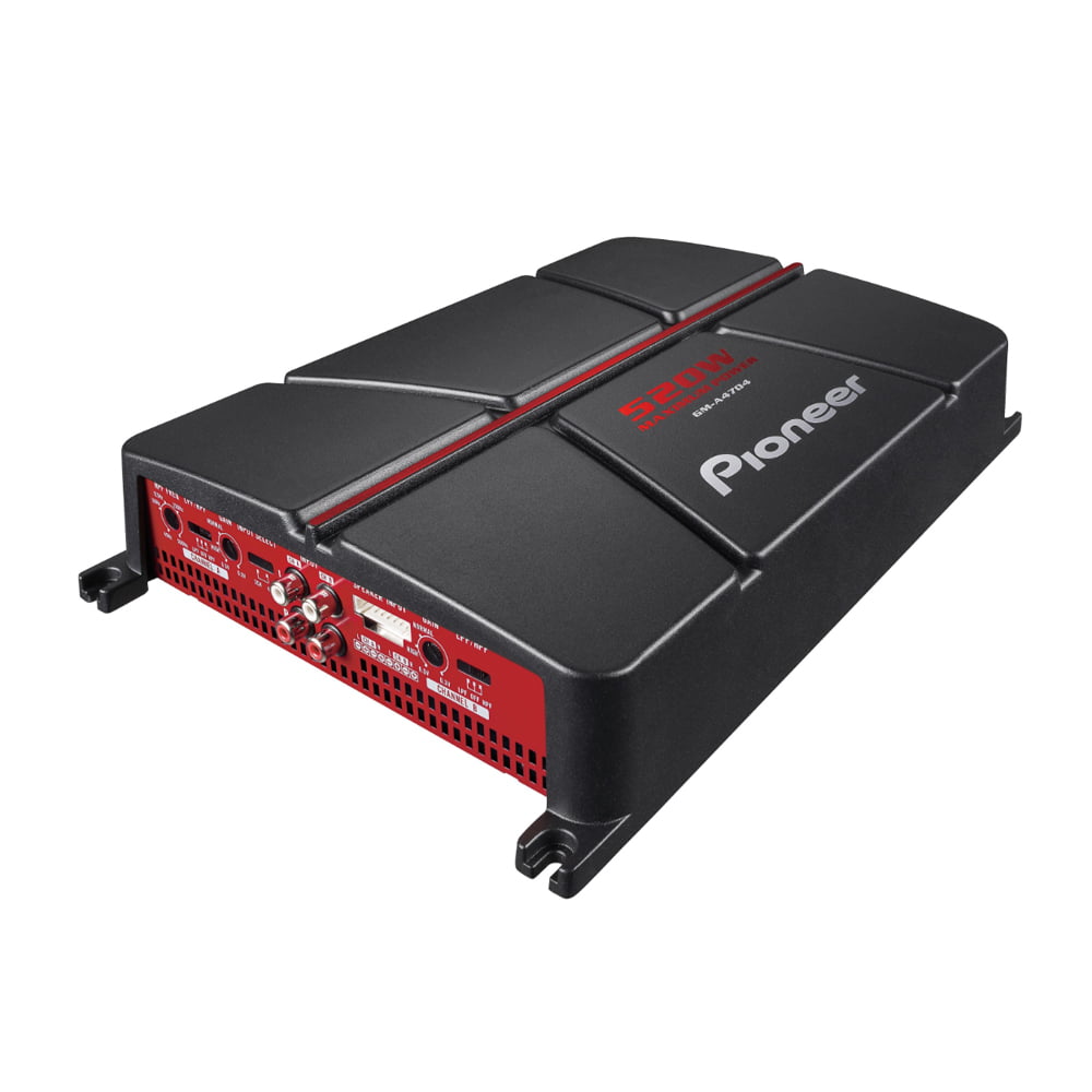 Pioneer GM-A4704 Class AB 4 Channel Car Audio Bridgeable Amplifier 520W Max
