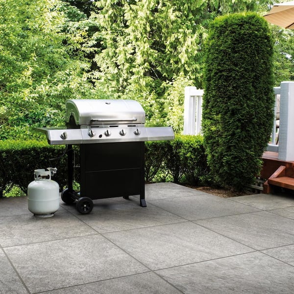 Alpe Silver 24 in. x 24 in. x 0.75 in. Porcelain Paver