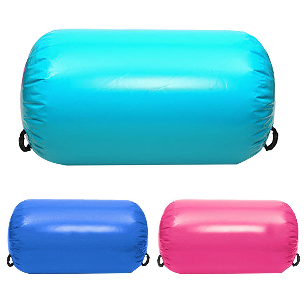 Opolski 100cm Inflatable Gymnastics Balance Training Air Roller Cylinder Column Gym Pad