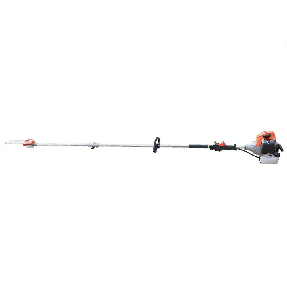 2-Stroke 52CC Gas Powered Straight Shaft Brush Cutter Pole Saw Hedge Trimmer