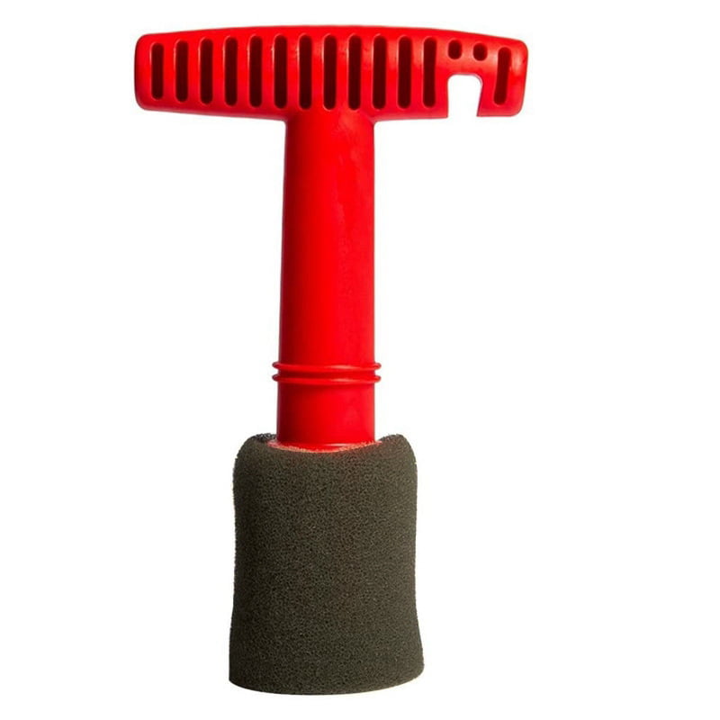 Car Wash Embedded Tire Screw Brush Lug Nut Wheel Cleaning Tools with 3 Extra Sponges