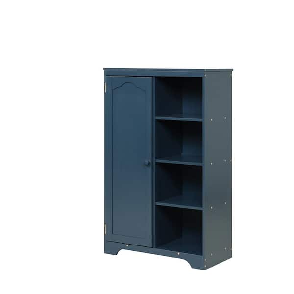 Navy Storage Armoire with 3-Shelves 51 in. H x 31.3 in. W x 16 in. D