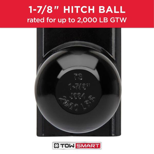 Class 2 Up to 6,000 lb. 1-7/8 in. and 2 in. Ball Diameters Dual Adjustable Trailer Hitch Ball Mount