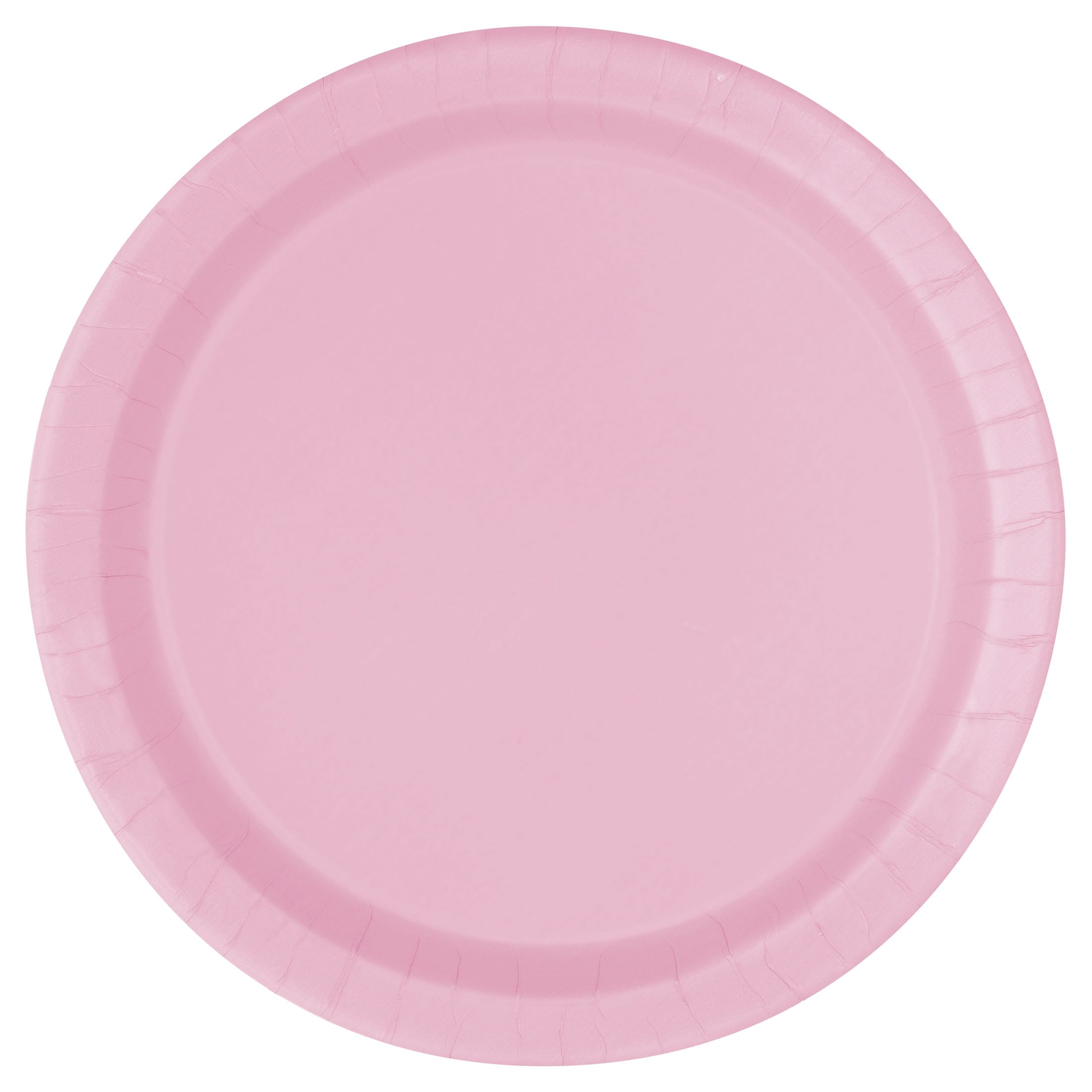 Way to Celebrate! Light Pink Paper Dessert Plates, 7in, 24ct