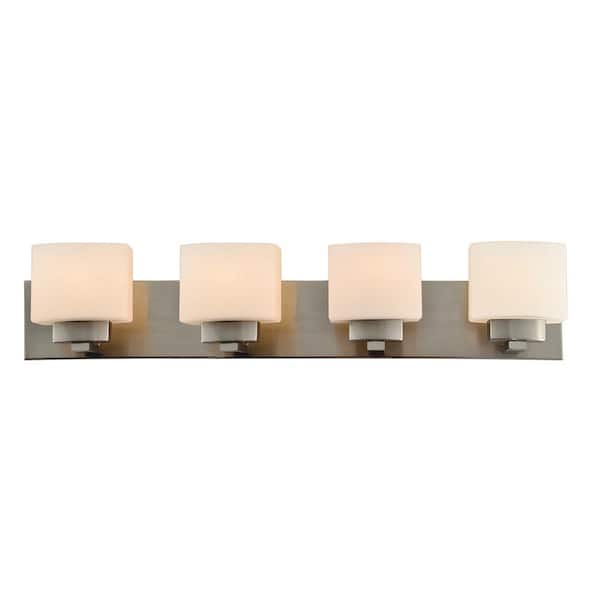 Dove Creek 4-Light Satin Nickel Bath Light