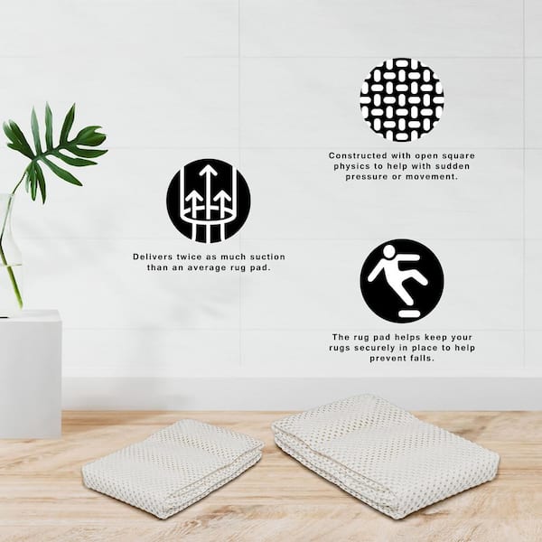 9 ft. x 12 ft. Premium Grip and Dual Surface Non-Slip Rug Pad