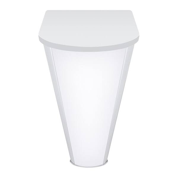 4 ft. 5200 Lumens Integrated LED Dimmable White Wraparound Light, 4000K