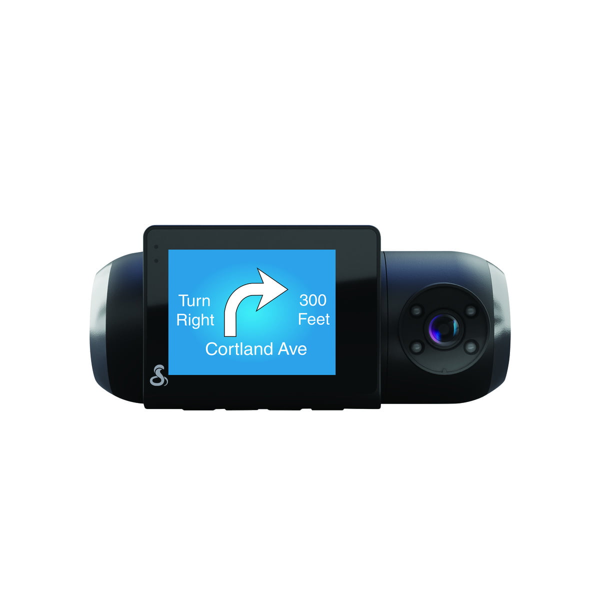 Cobra - SC 201 Dual-View Smart Dash Camera with Built-In Cabin-View l 1080P Resolution l With Night Vision and Real-Time Driver Alerts