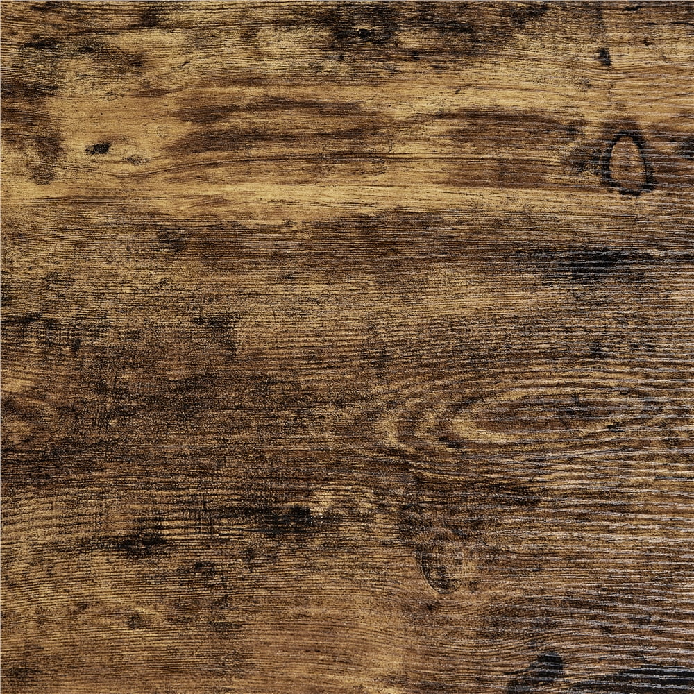 Topeakmart 2pcs 29.5''H Backless Metal Frame Bar Stools with Round Top, Rustic Brown