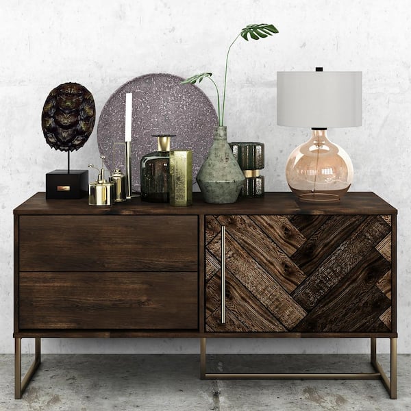 Laelia 24-3/4 in. Gold Luster Glass Table Lamp