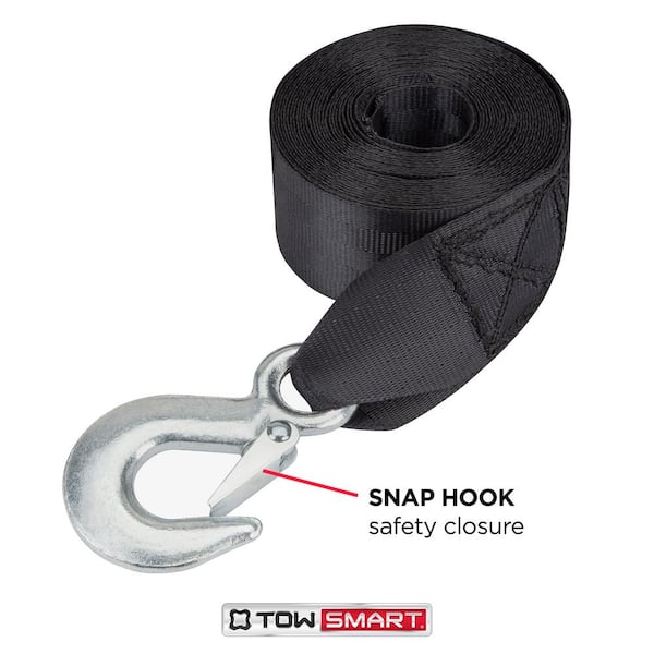 1,500 lb., 2 in. x 20 ft. Manual Trailer Winch