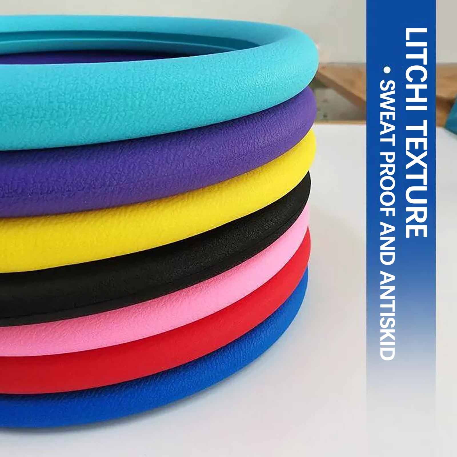 Daiosportswear Clearance Silicone Car Steering Wheel Cover, Anti Slip and Wear-Resistant, All-Season Universal