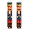 Christmas Nutcracker Banner Decorations Outdoor - 5.9ft Solider Nutcracker Xmas Banner for Front Door Yard Porch Garden Indoor Kids Party
