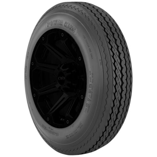 (QTY 2) 4.80-12 Power King Boat Trailer II 80M Load Range C Black Wall Tires