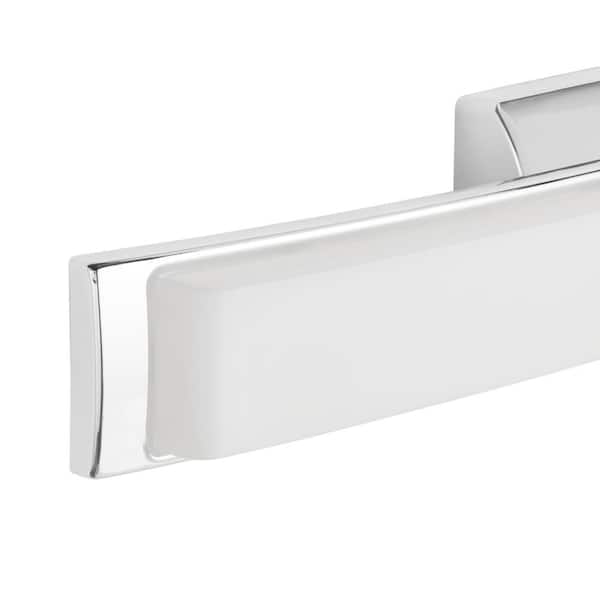 Collier Heights 24 in. Chrome Curved Selectable LED Bathroom Vanity Light Bar Flush Mount with Night Light Feature