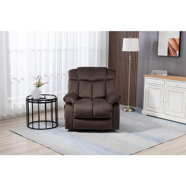 Power Lift Recliner Chair for Elderly- Heavy Duty and Safety Motion Reclining Mechanism-Fabric Sofa - Coffee