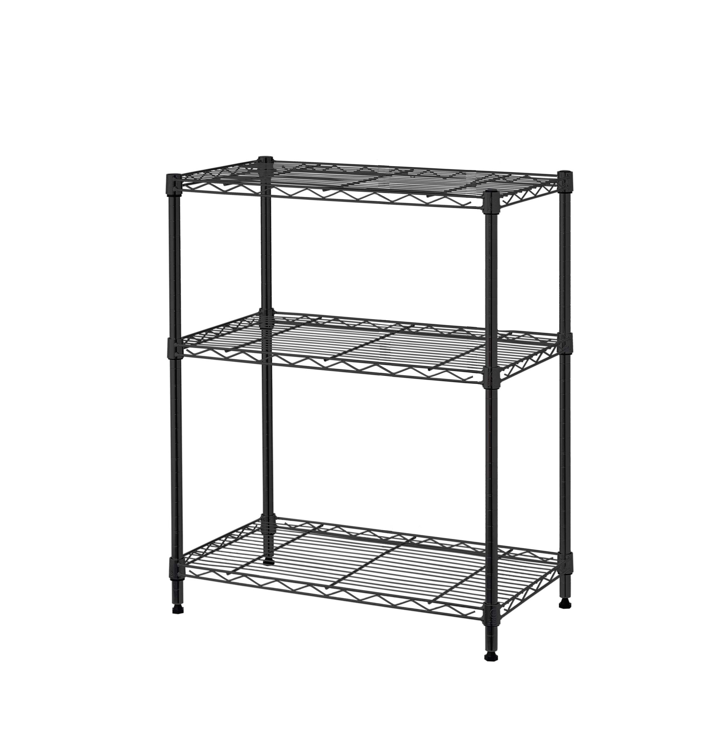 HSS 3-Shelf Stackable Freestanding Wire Shelves 23.2