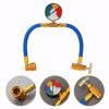 Car R134A A/C Air Conditioning Refrigerant Recharge Hoses Tool With Gauge Tube