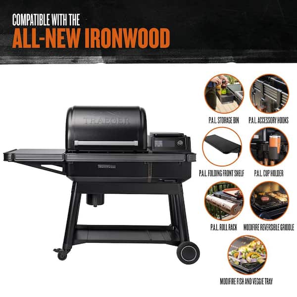 Ironwood Wi-Fi Pellet Grill and Smoker in Black