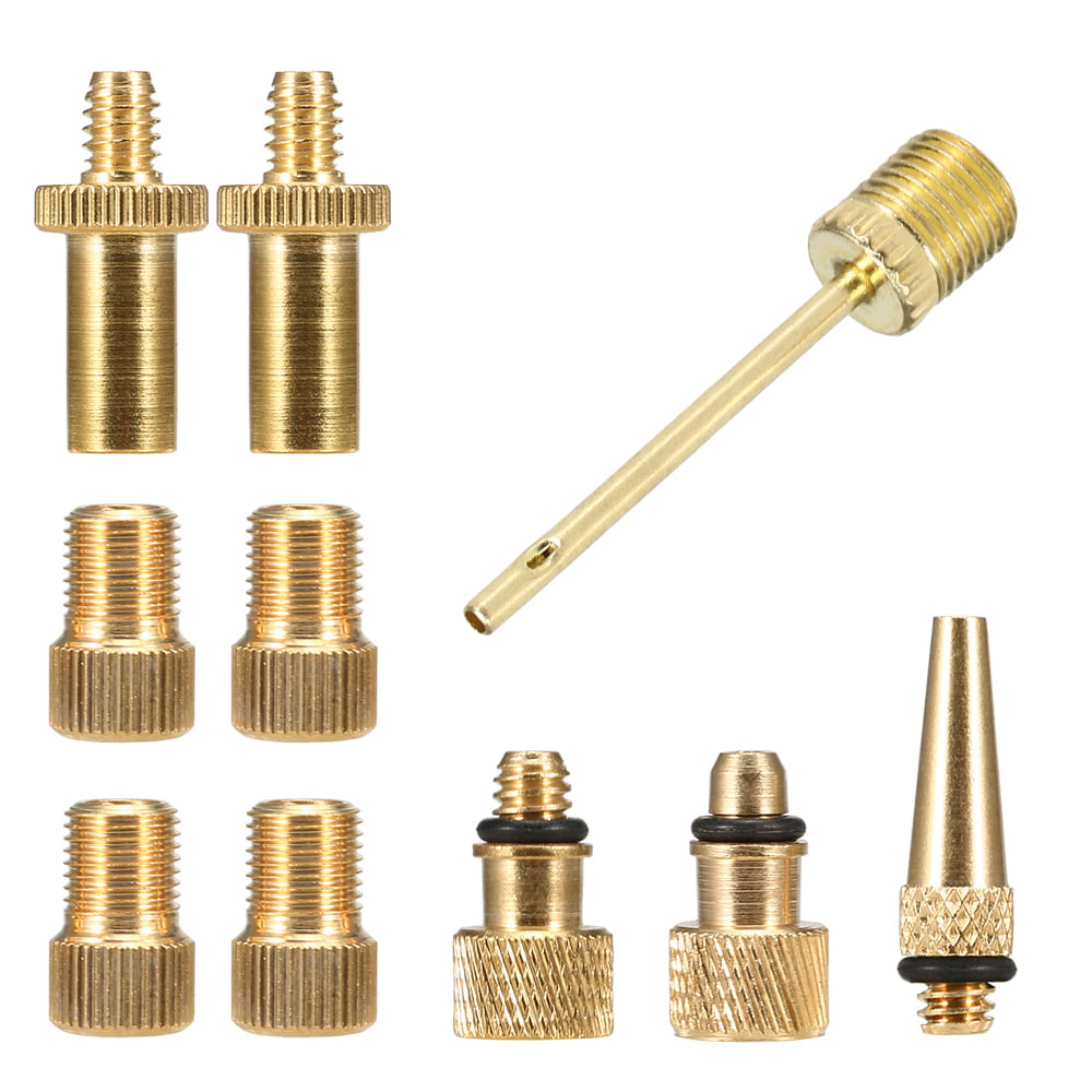 Lixada Bike Valve Adapter Set Bike Tire Valve Converter Kit Presta to Schrader to Presta Valve Adapter Nozzle Kit