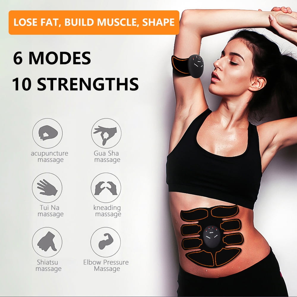 EMS Electric Muscle Stimulation Abs Stimulator Ultimate Muscle Toner, EMS Abdominal Toning Muscle Trainer Toner For Men And Women EMS Abdominal Toning Belt For Men And Women