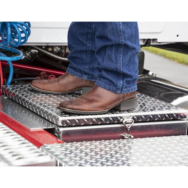 24 in. Diamond Tread Aluminum In-Frame Top Mount Truck Tool Box