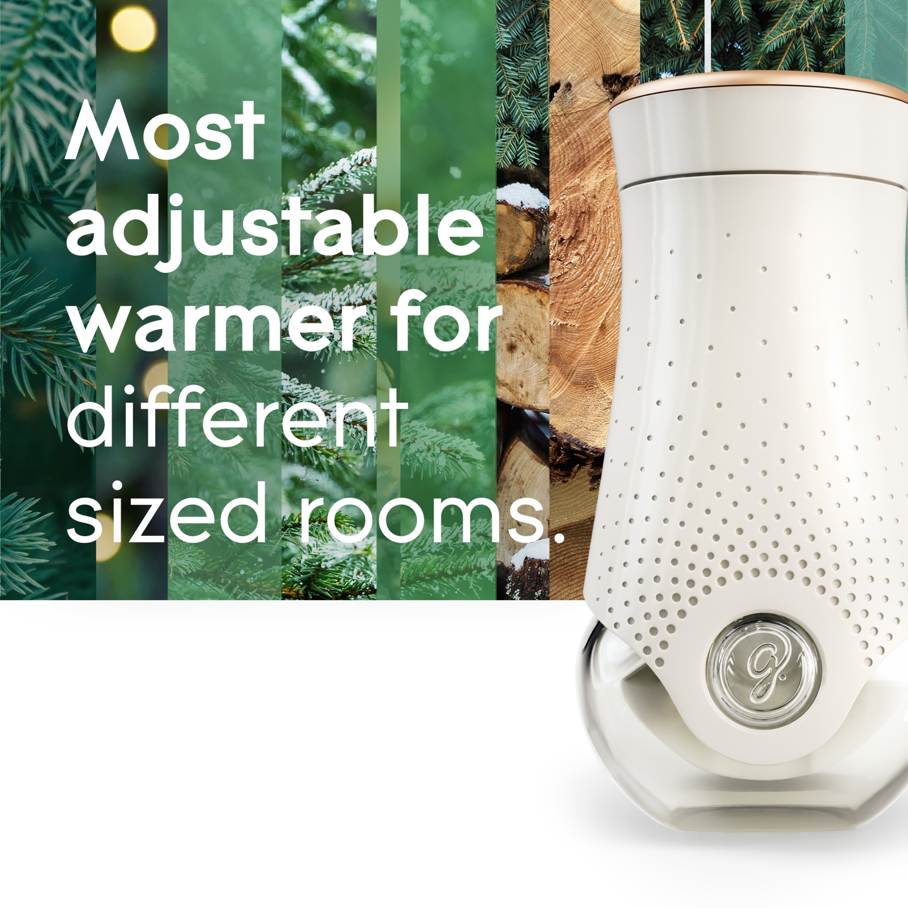 Glade PlugIns Scented Oil, Air Freshener, 5 Refills, Twinkling Pine & Cedar, 0.67 oz Each, 3.35 oz Total