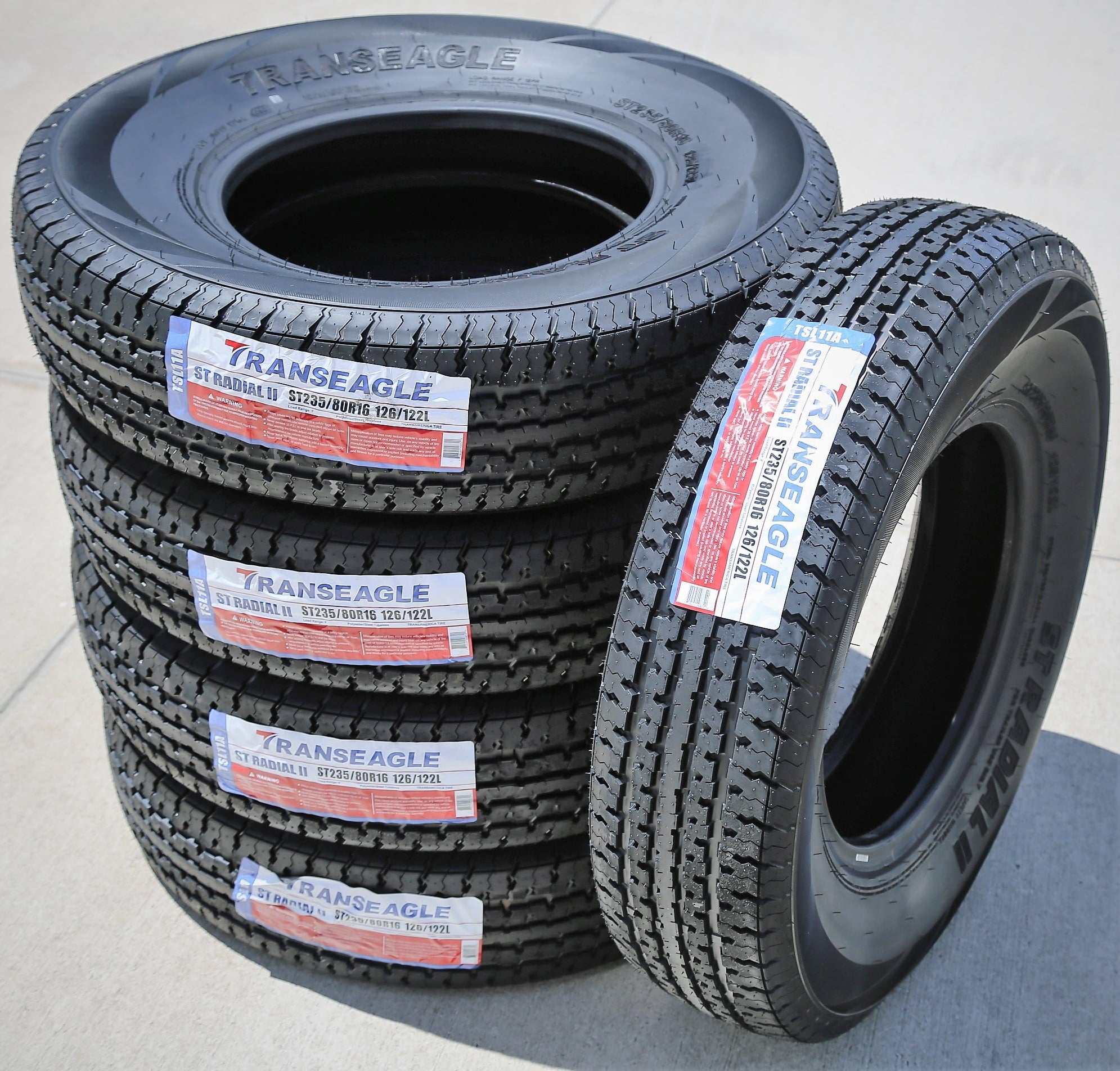 Transeagle ST Radial II Trailer Tire - ST235/80R16 126L LRF 12PLY