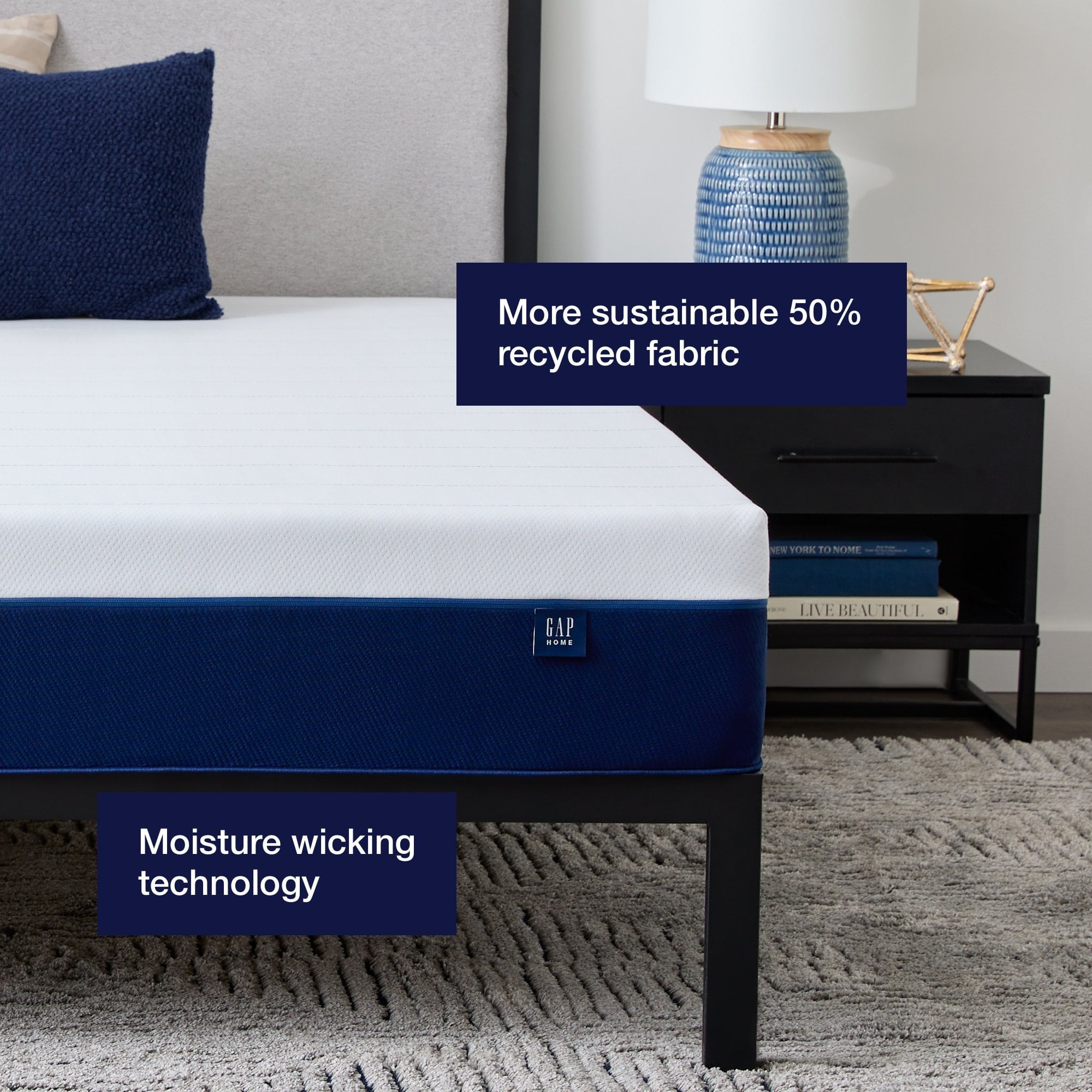 Home 10¡± Hybrid of Gel Memory Foam and Pocket Coils Mattress, Queen