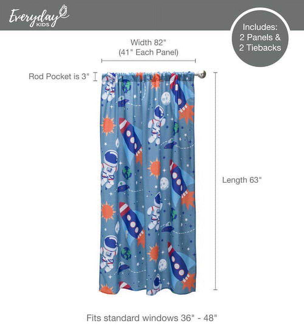 Everyday Kids Rod Pocket Room Darkening Valances, 41