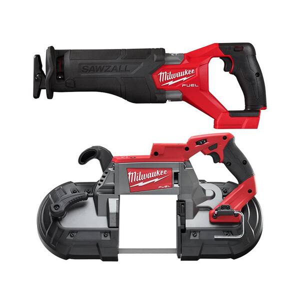 M18 FUEL GEN-2 18V Lithium-Ion Brushless Cordless SAWZALL Reciprocating Saw with Deep Cut Band Saw (Tool-Only)