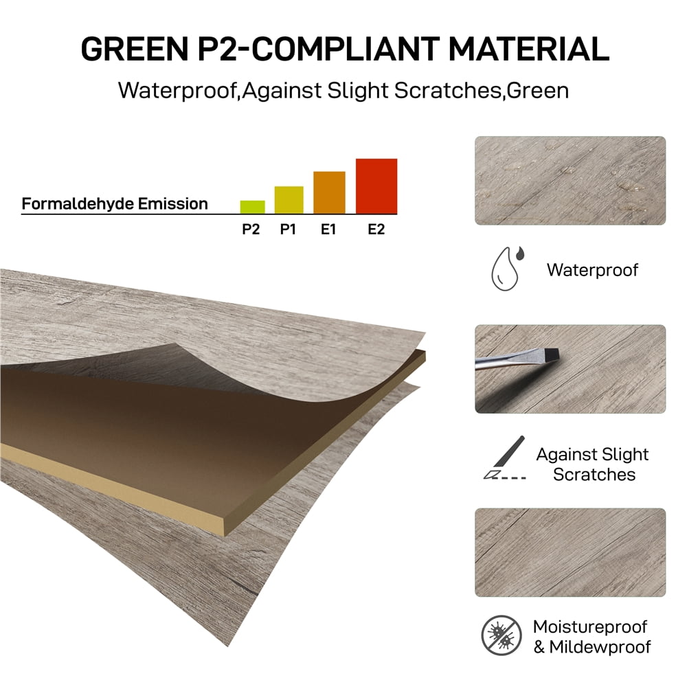 Alden Design Wood and Metal Lift Top Coffee Table, Rustic Gray