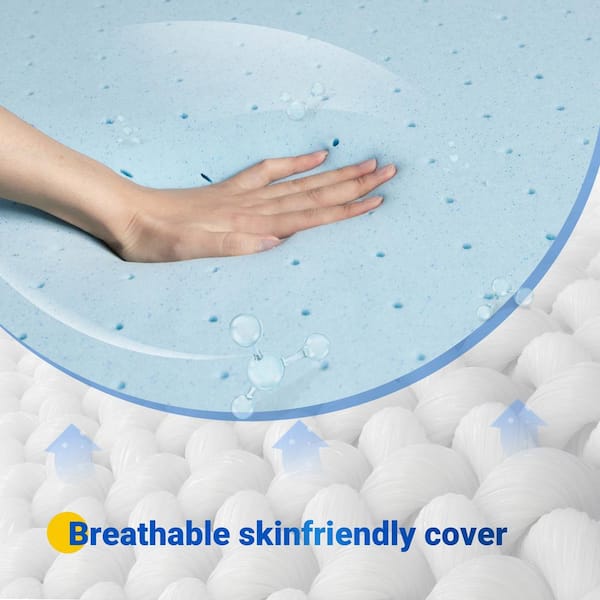 Queen Medium Firm Hybrid 12 in. Bed-in-a-Box Mattress Cooling and Support mattresses