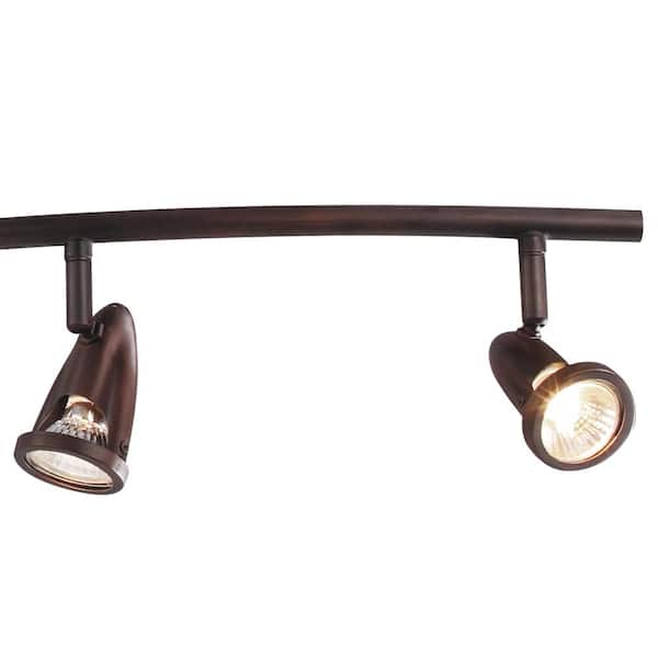 Stingray 4 ft. 6-Light Oil Rubbed Bronze Track Light Fixture with Adjustable Heads