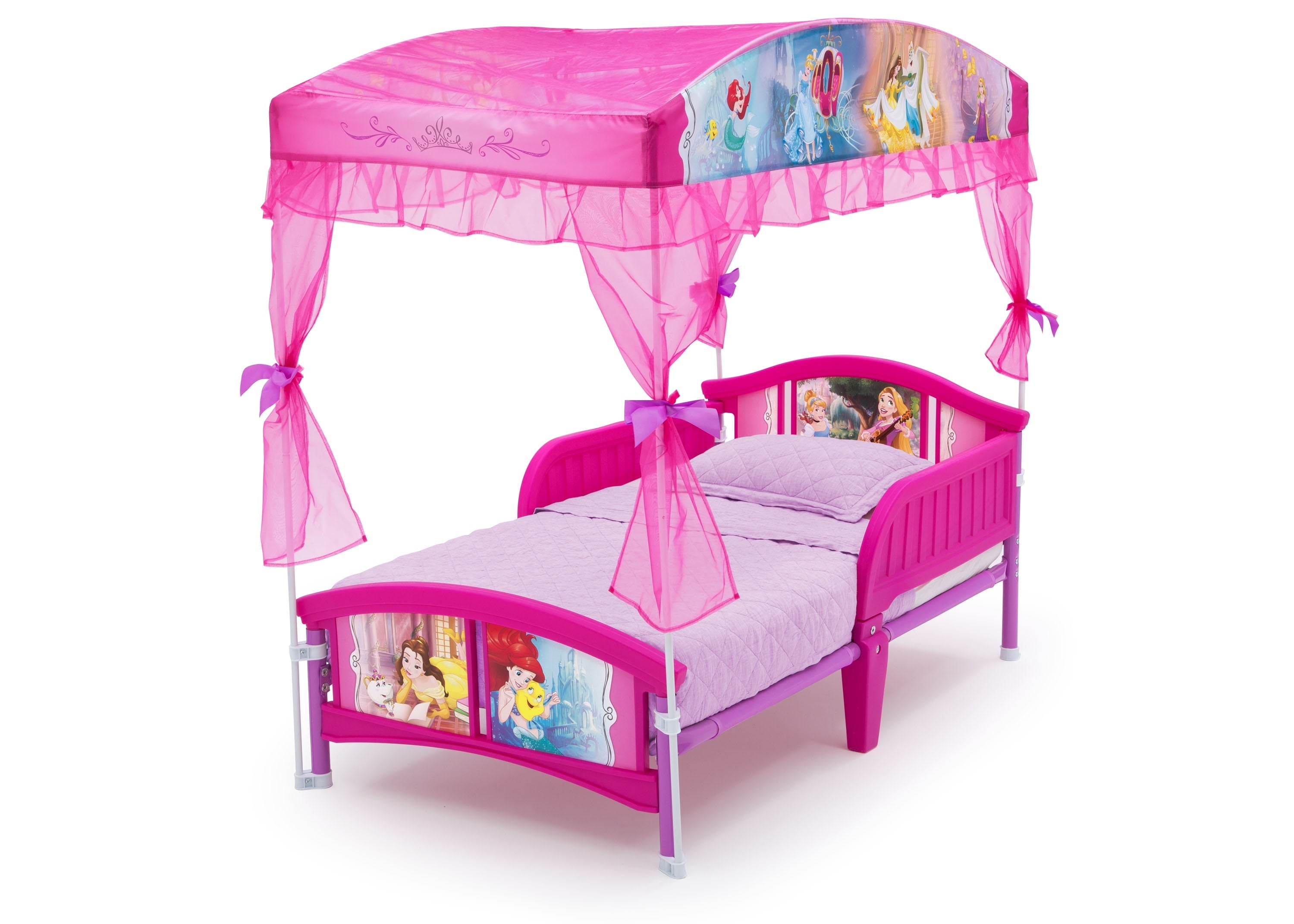 Disney Princess Plastic Toddler Bed with Canopy